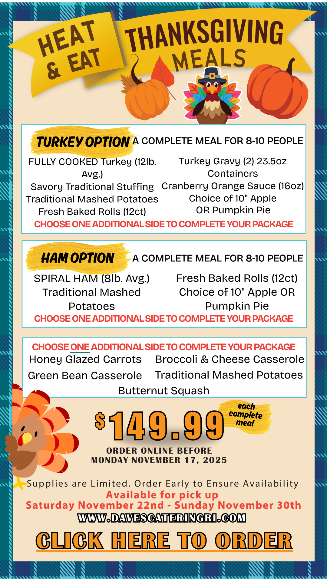 Thanksgiving Catering 